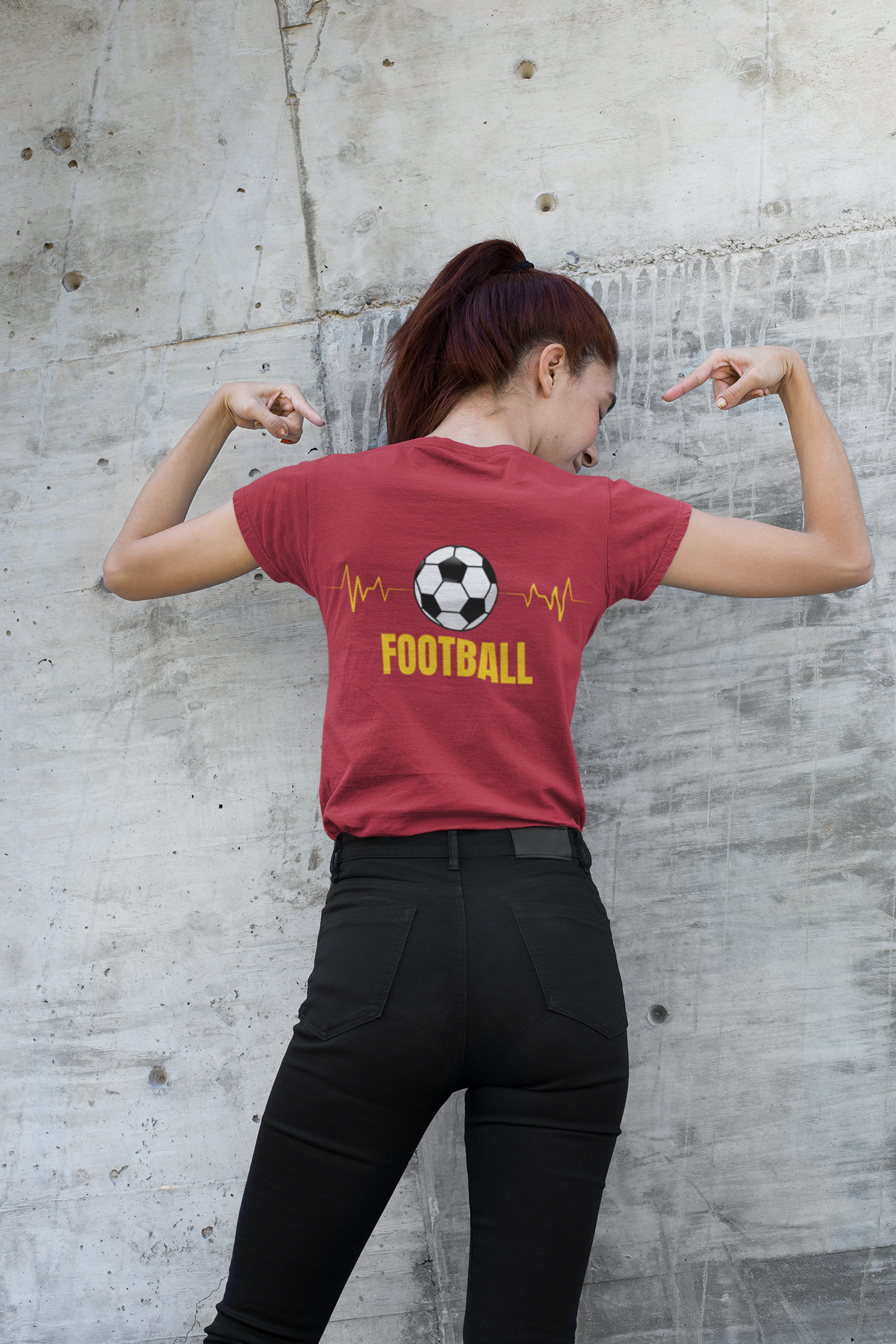 Heartbeat Football T shirt