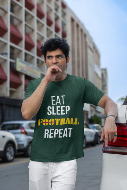 Eat Sleep Football Repeat T shirt