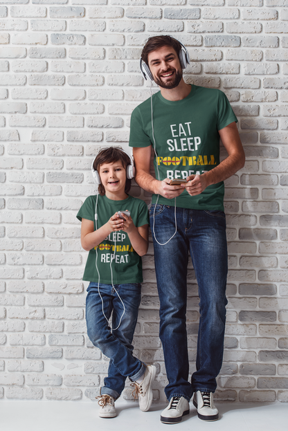 Eat Sleep Football Repeat T shirt